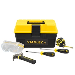 STANLEY® Jr. Children's Toolbox with 5-Piece Tool Set